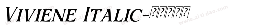 Viviene Italic字体转换